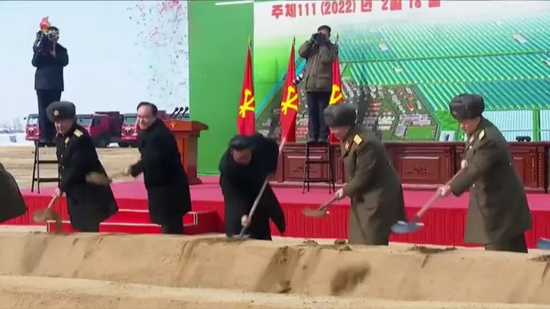 Kim Jong Um inaugura la construcción de un enorme invernadero en Corea del Norte