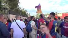 Los culés, pletóricos, dan por seguro el título de Liga después de ganar al Real Madrid