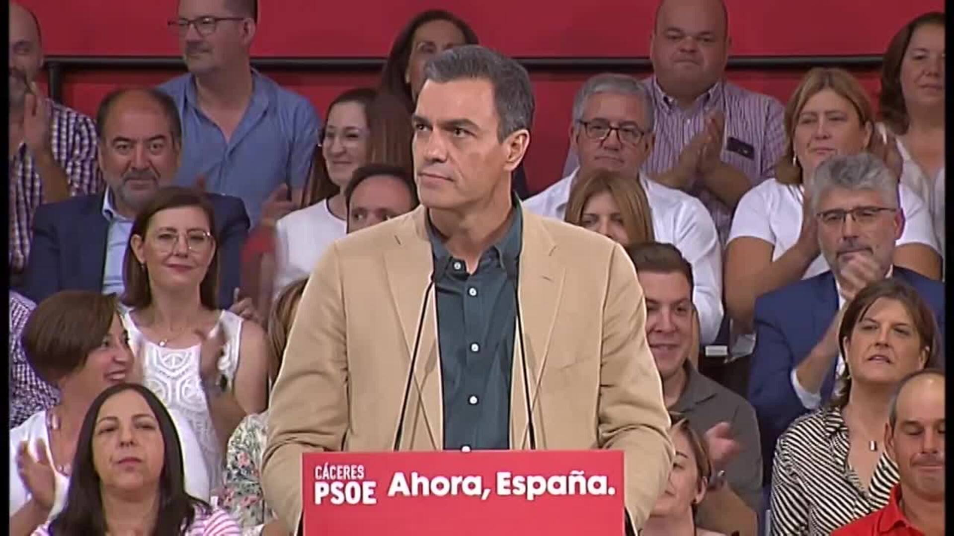 Sánchez a PP y Cs: &quot;La memoria no debilita la democracia, la engrandece&quot;