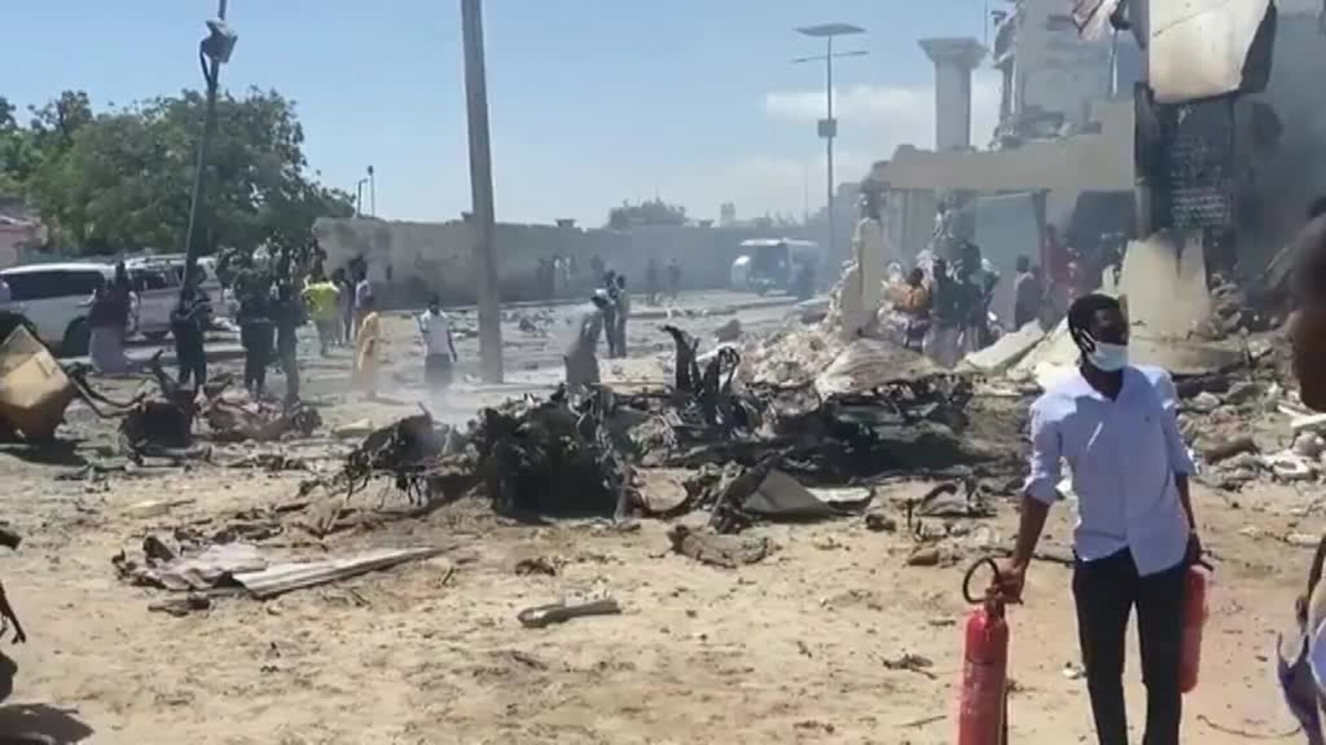Un coche bomba estalla cerca del aeropuerto de la capital de Somalia