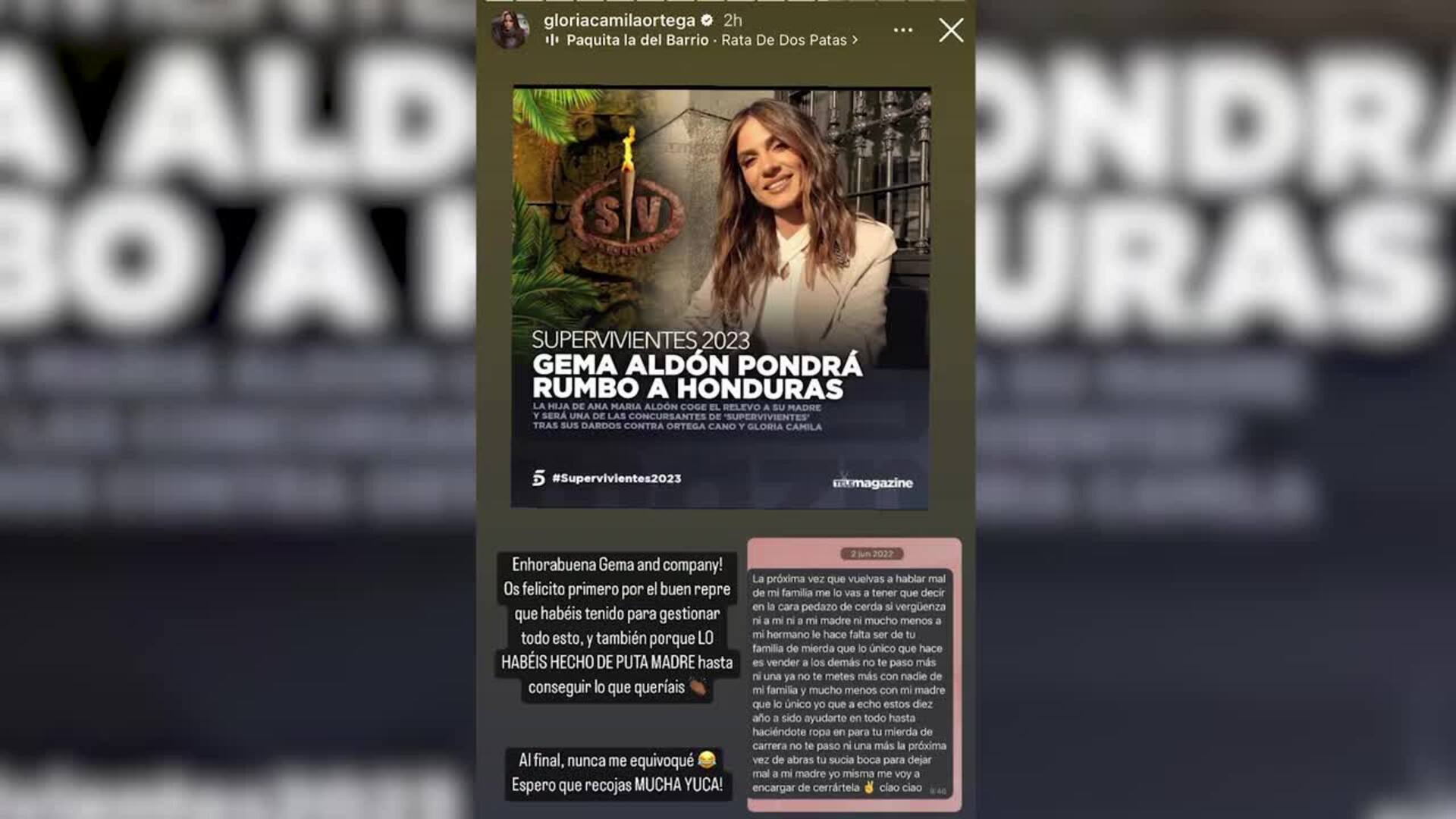 Gloria Camila y Gema Aldón