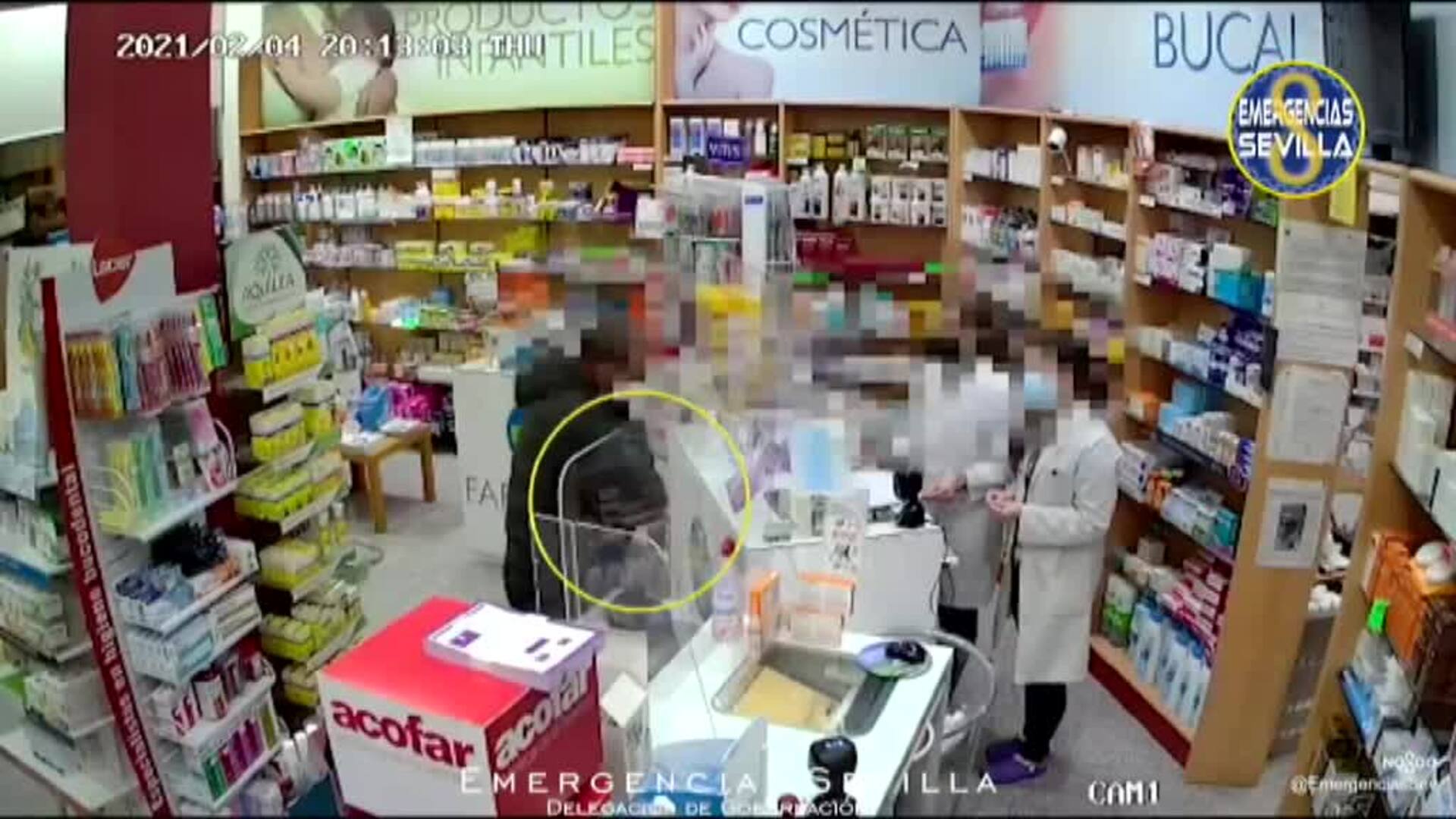 Detenido tras atracar una farmacia de Sevilla a punta de cuchillo