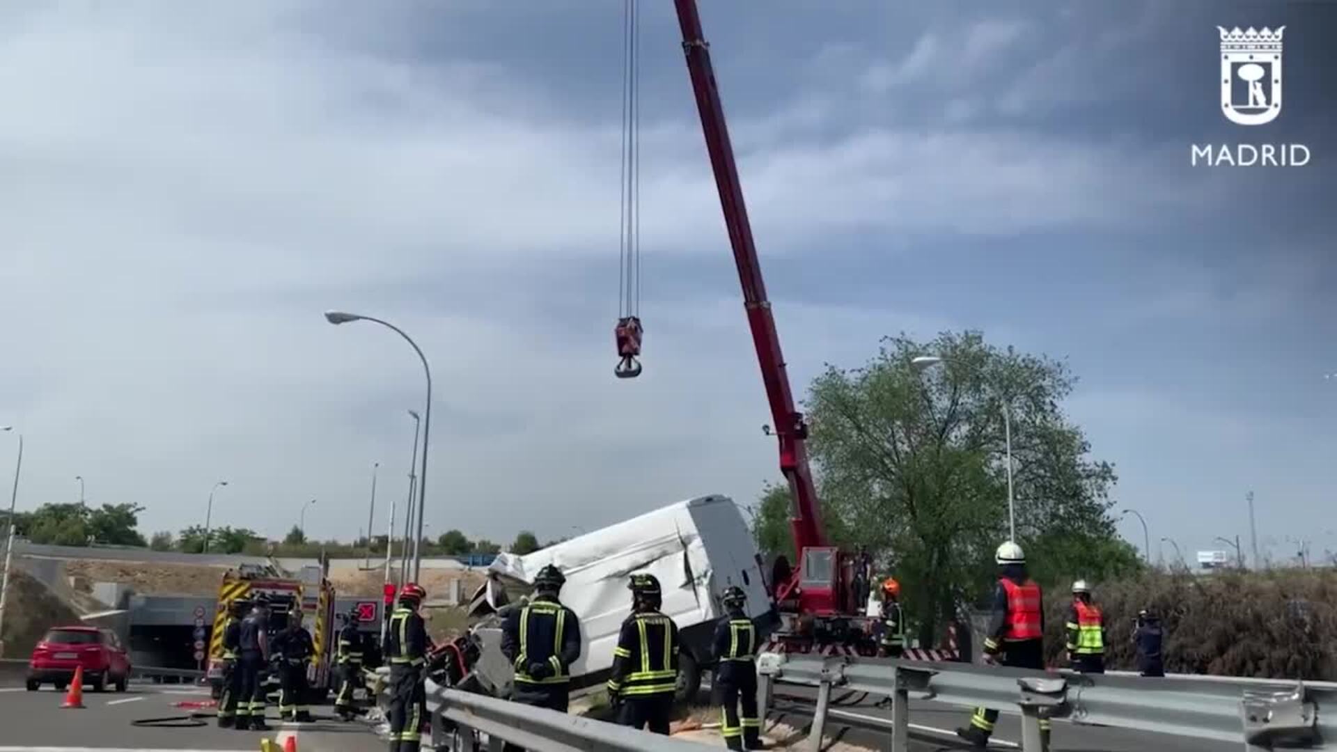 Una mujer de 60 años fallece tras un accidente en el enlace de la A-4 con la M-30