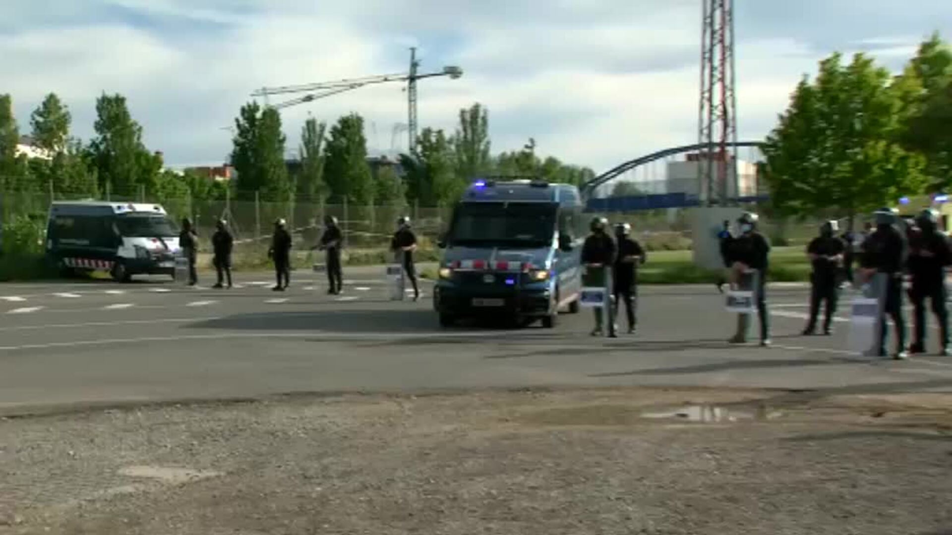 Manifestación en Lleida contra los tres meses de encarcelamiento de Hasél