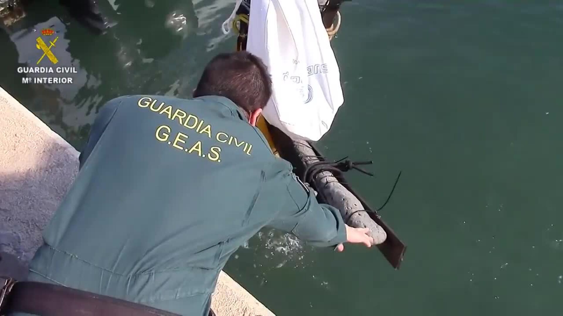 La Guardia Civil recupera en Palma un ancla de la época el Imperio Romano