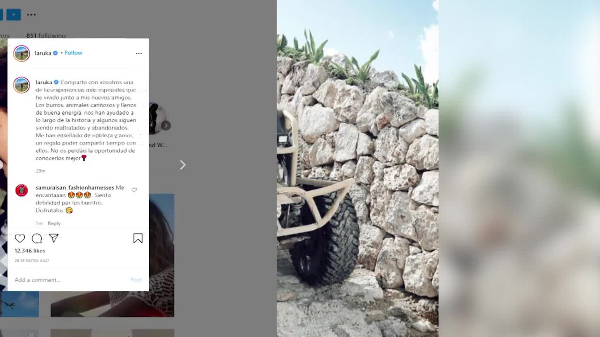 Lara Álvarez muestra su lado más humano