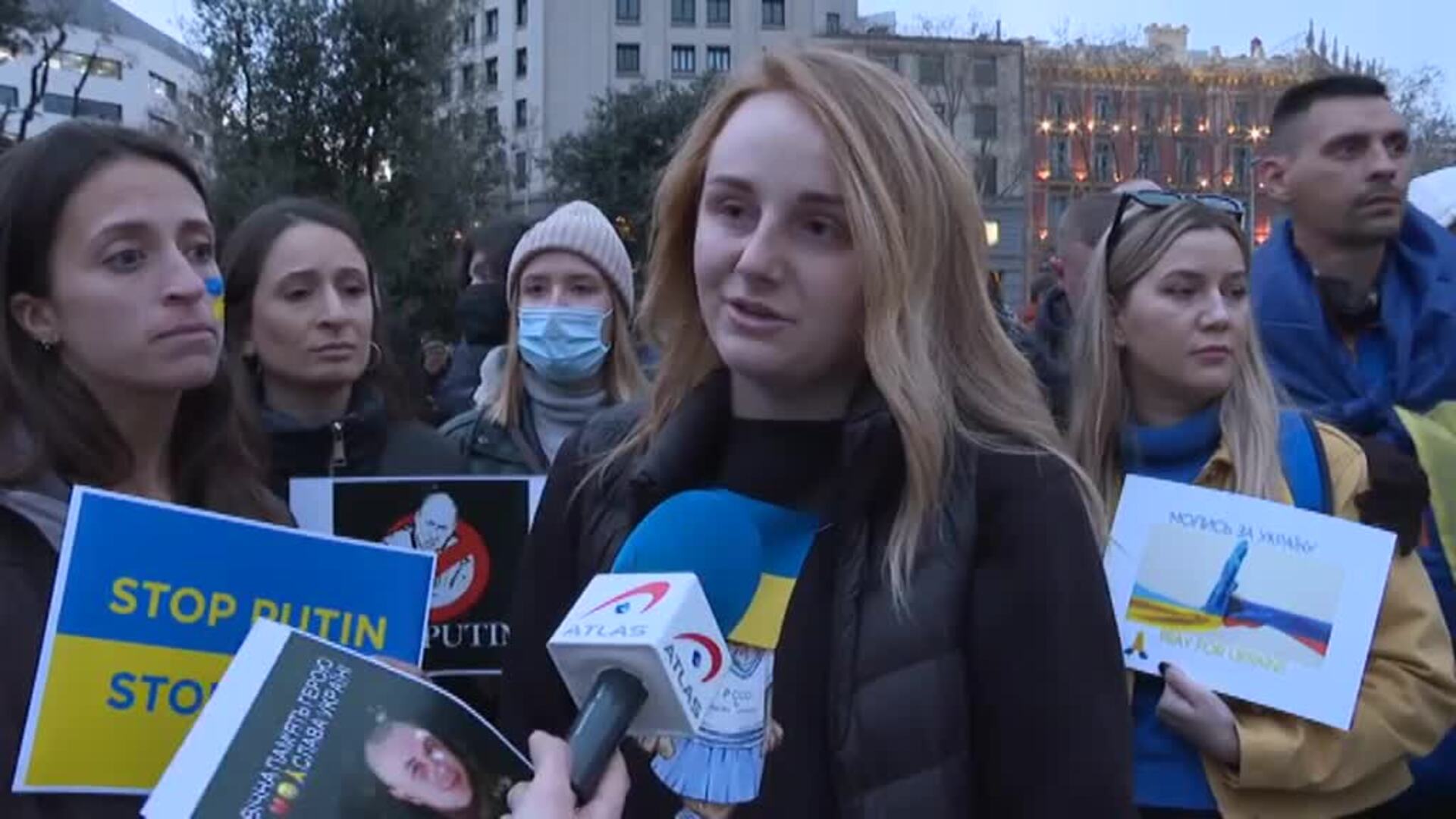 Protestas en toda España contra la invasión en Ucrania