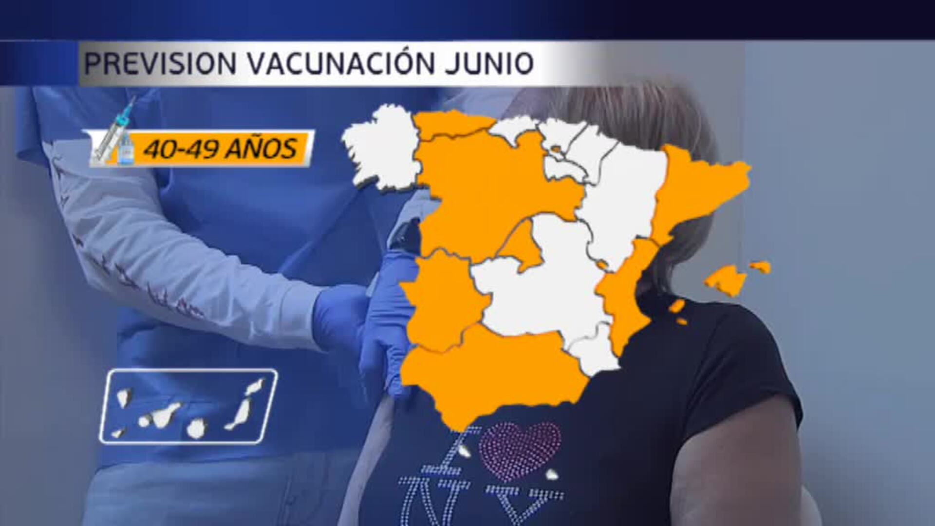 Ocho comunidades anuncian que en junio ya estarán vacunando a los menores de 50 años
