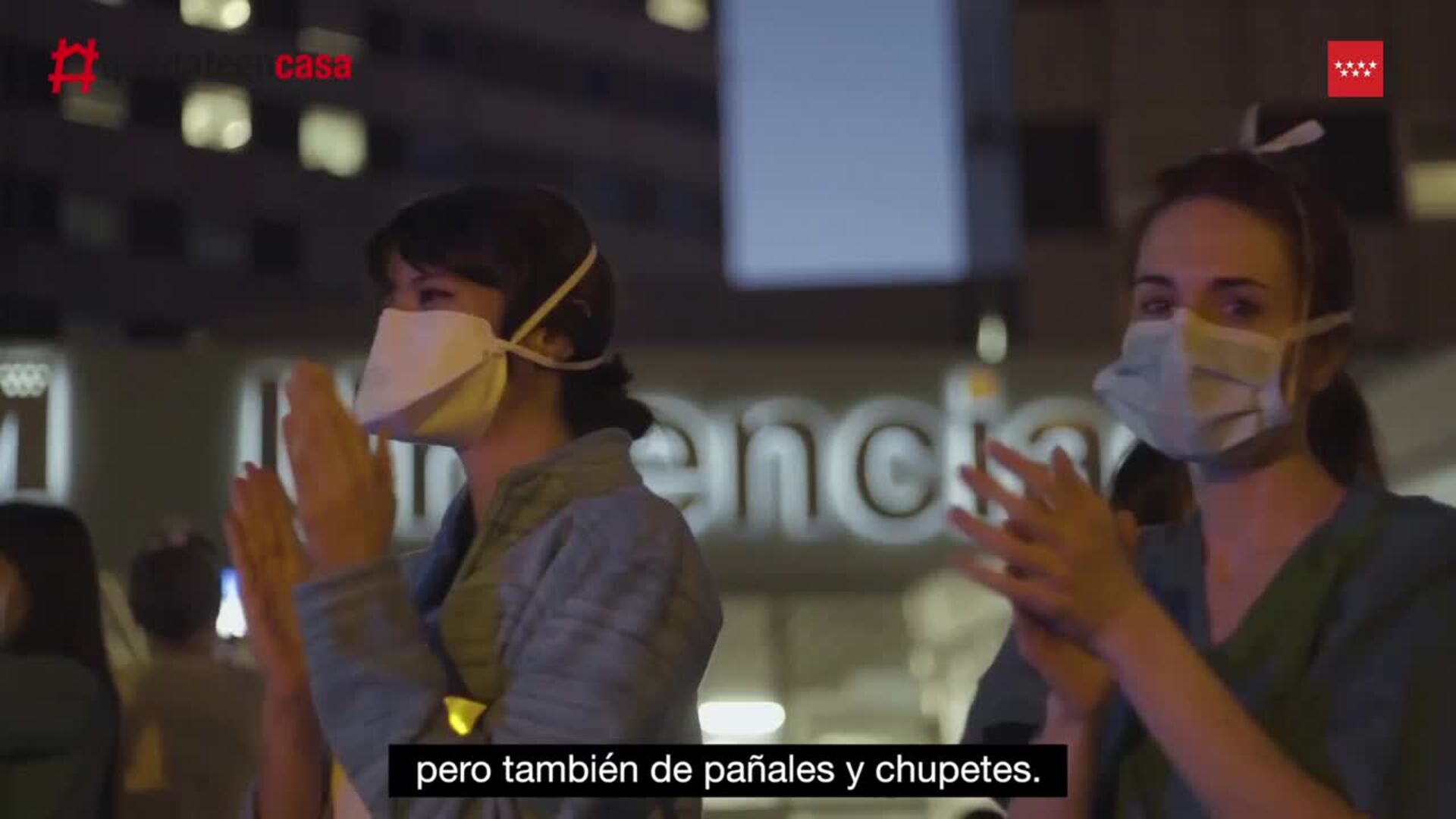 La CAM homenajea a los sanitarios con un vídeo del nacimiento de un bebé