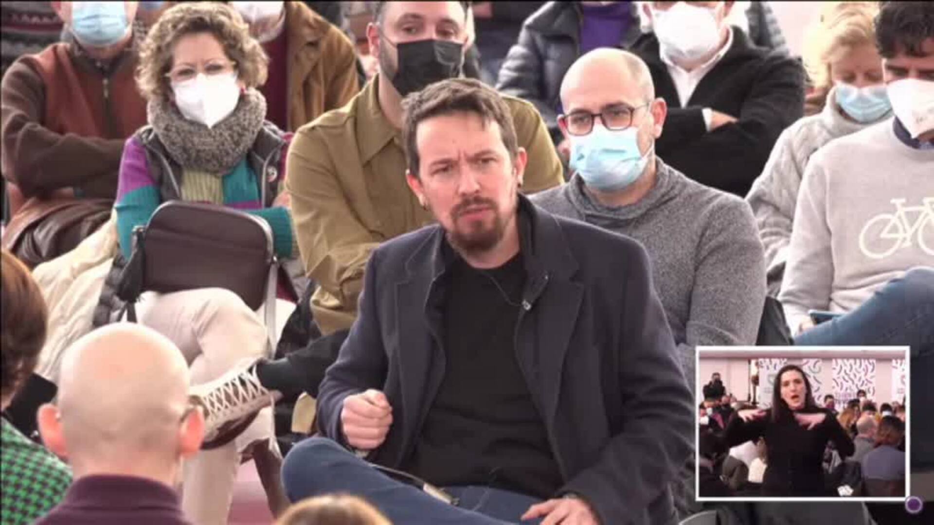 Pablo Iglesias vaticina que el PSOE &quot;suavizará&quot; su postura sobre una hipotética guerra en Ucrania