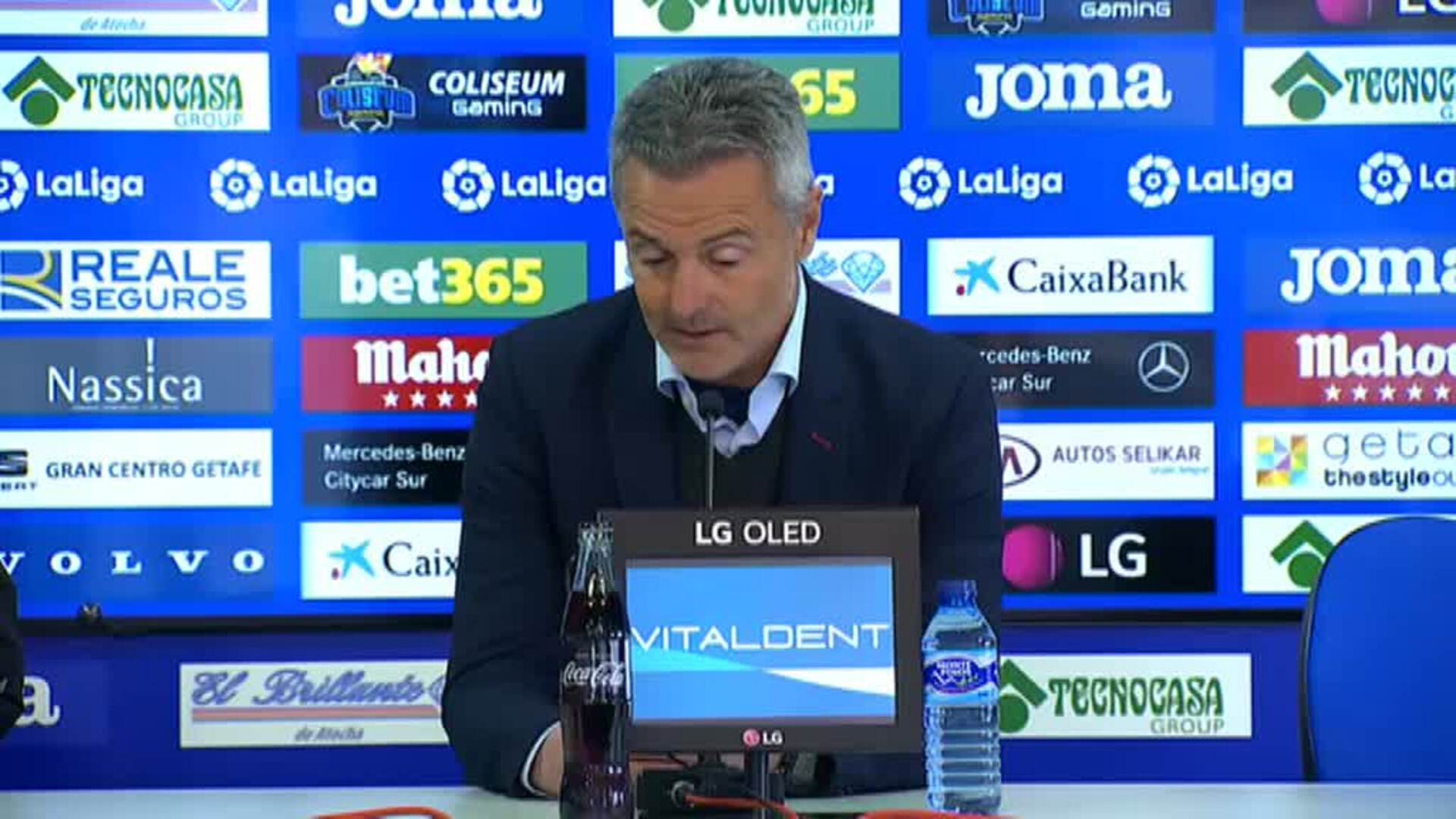 José Bordalás: &quot;Yo soy la diana pero a mi no me hunde ni el Titanic&quot;