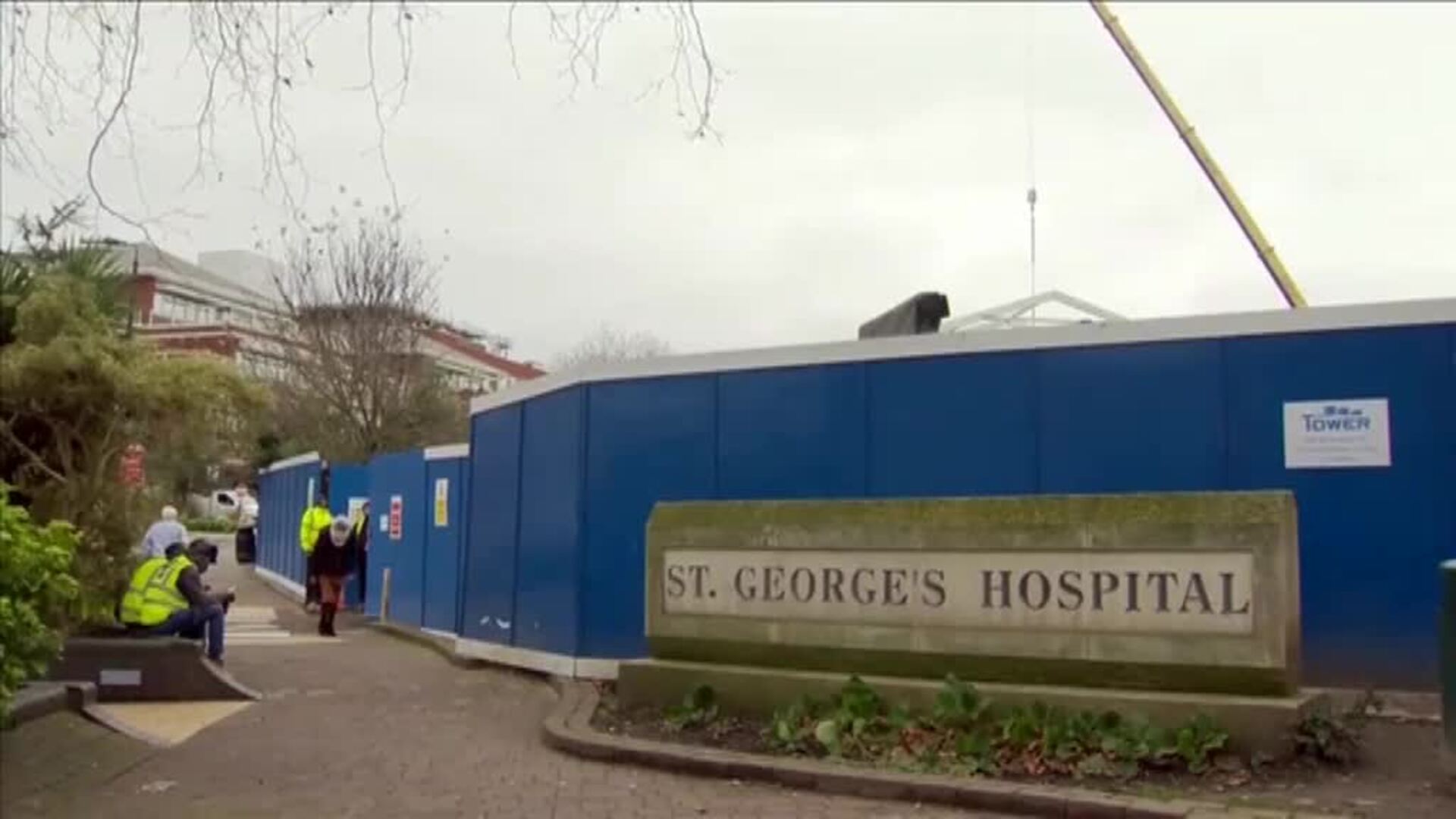 Construcción de un hospital en Londres para afrontar los contagios por Ómicron