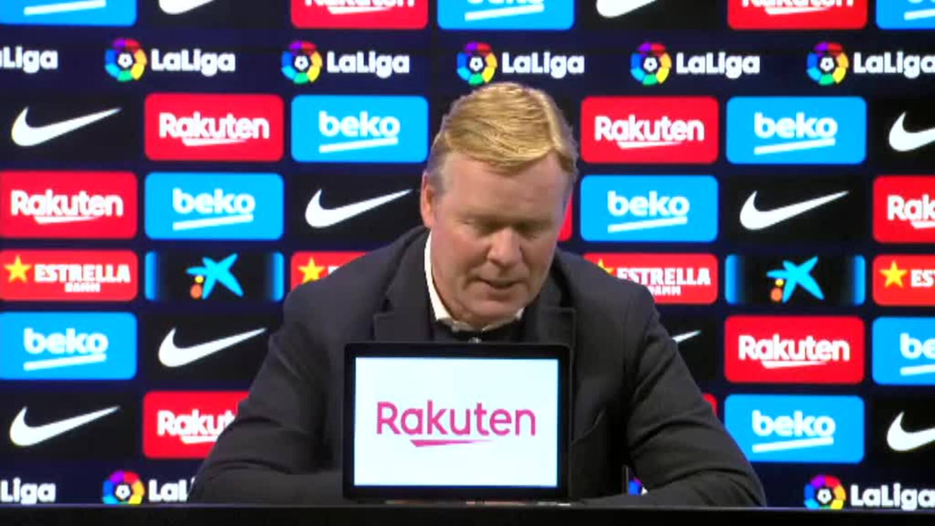 Koeman sobre si el Barça se ha despedido de La Liga: &quot;Todavía no, es una temporada muy complicada&quot;