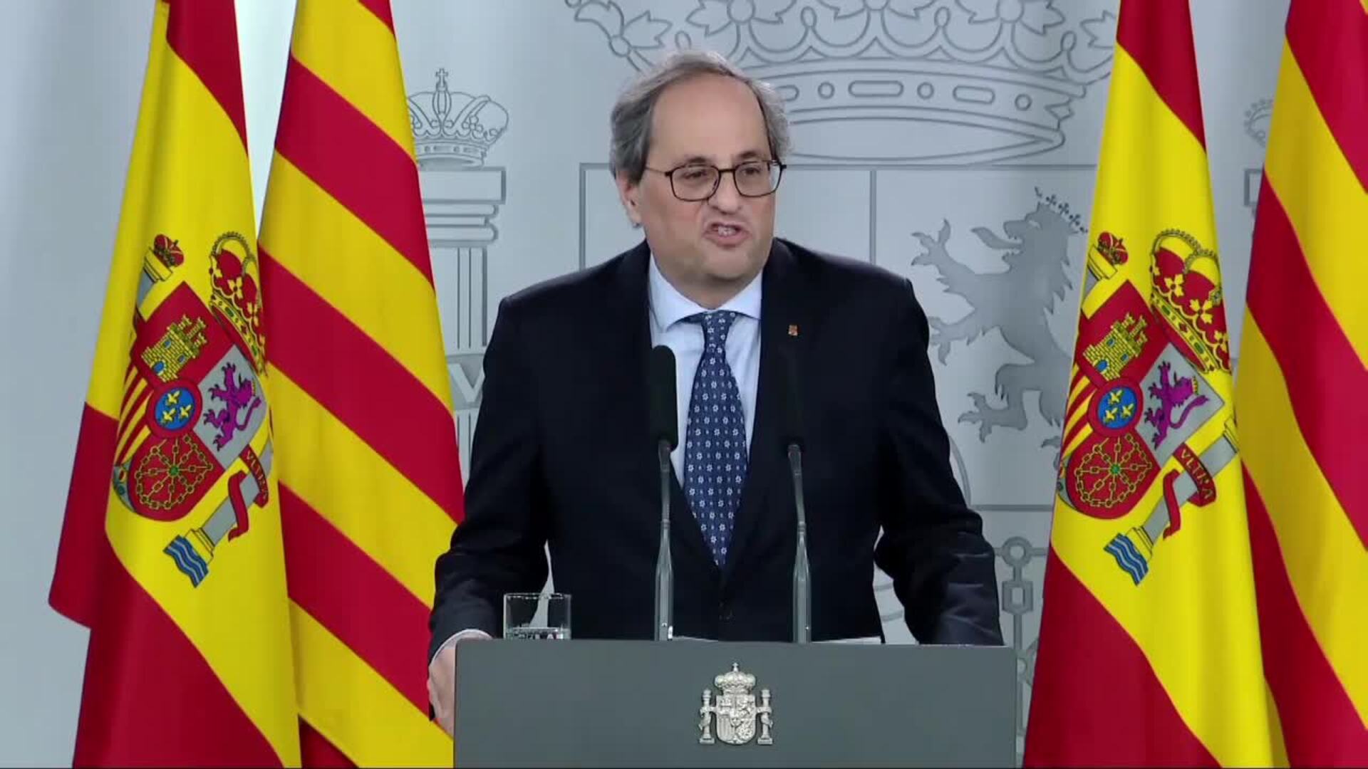 Gobierno y Generalitat acuerdan que la mesa se reúna una vez al mes