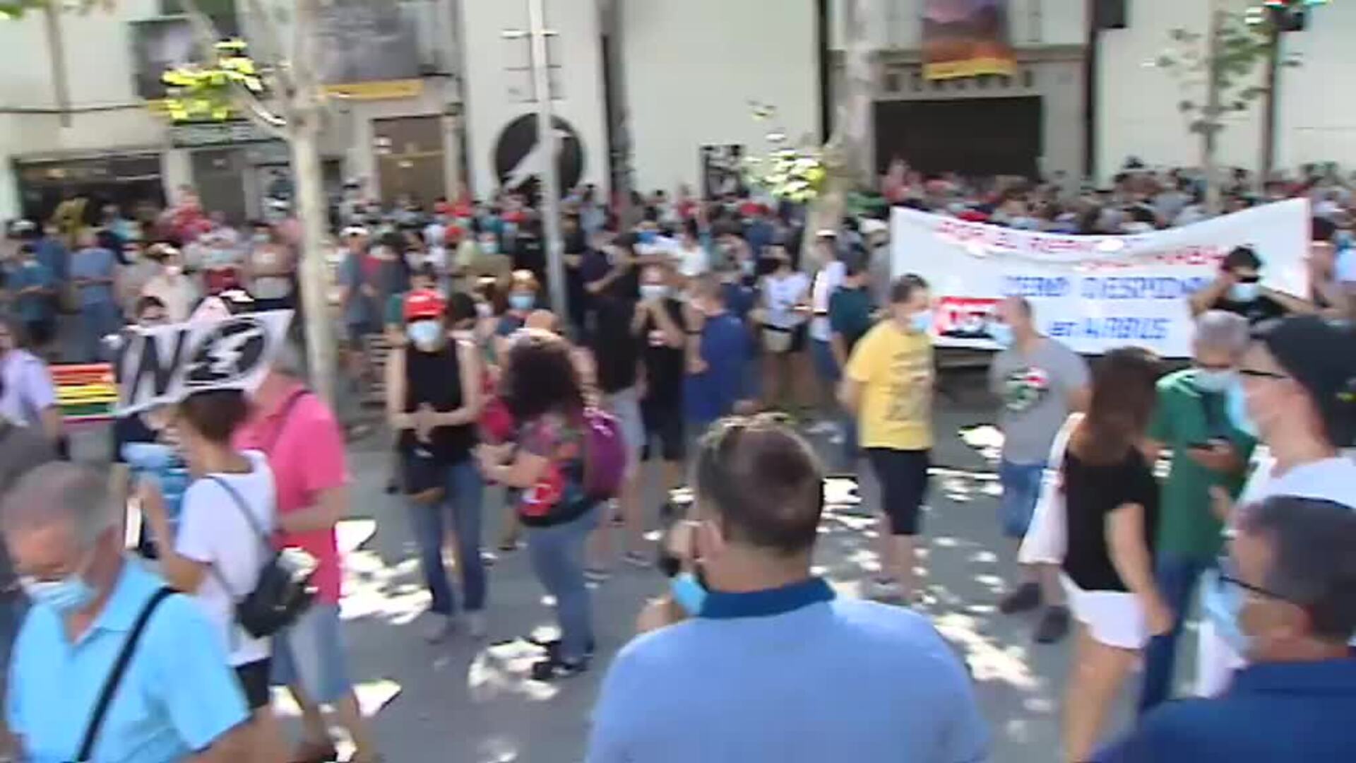 Más de 2000 personas se manifiestan en Getafe contra los despidos de Airbus