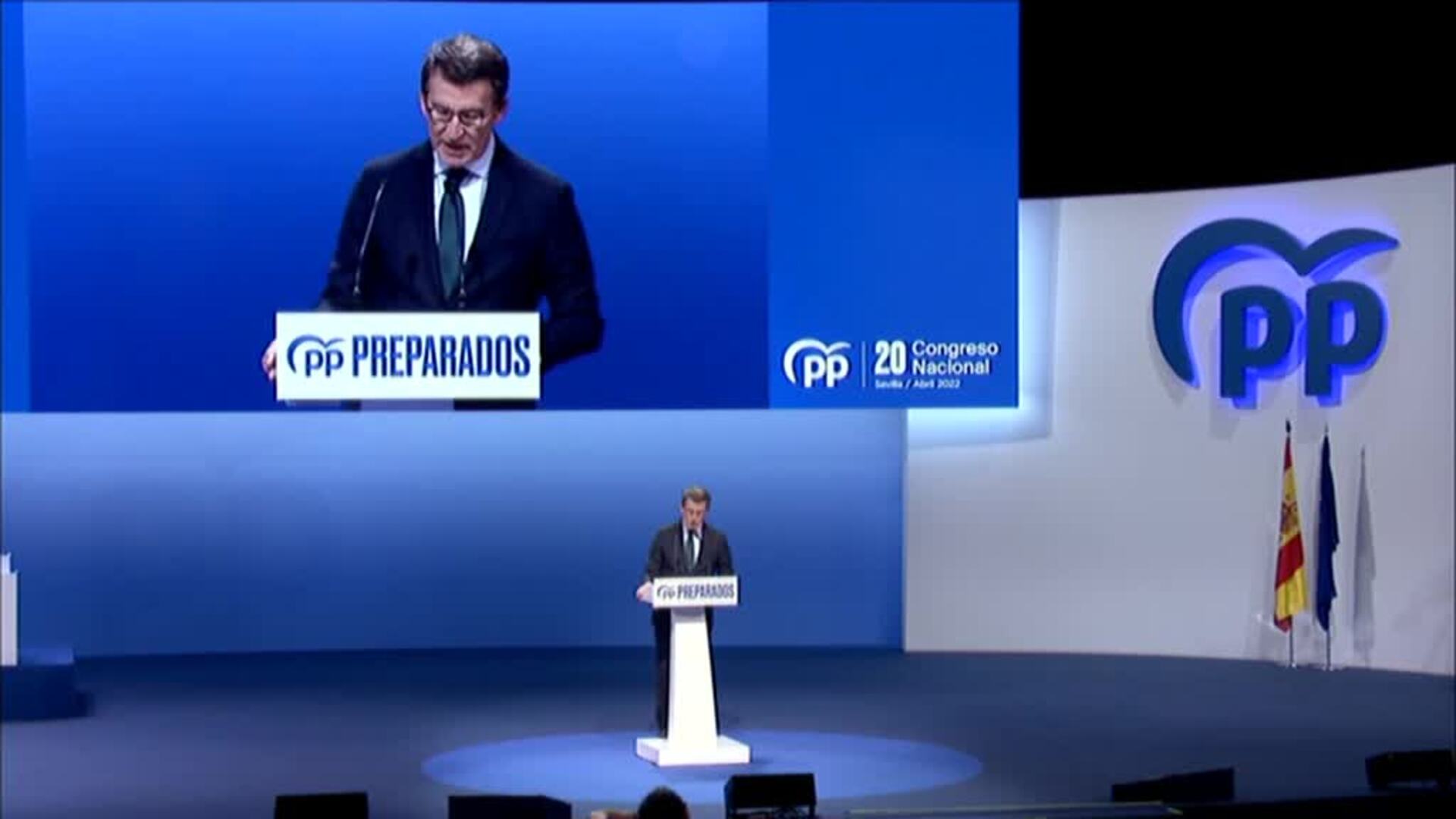 Feijóo asegura que &quot;sale a ganar&quot; y deja claro que el PP &quot;no es un partido bisagra&quot;