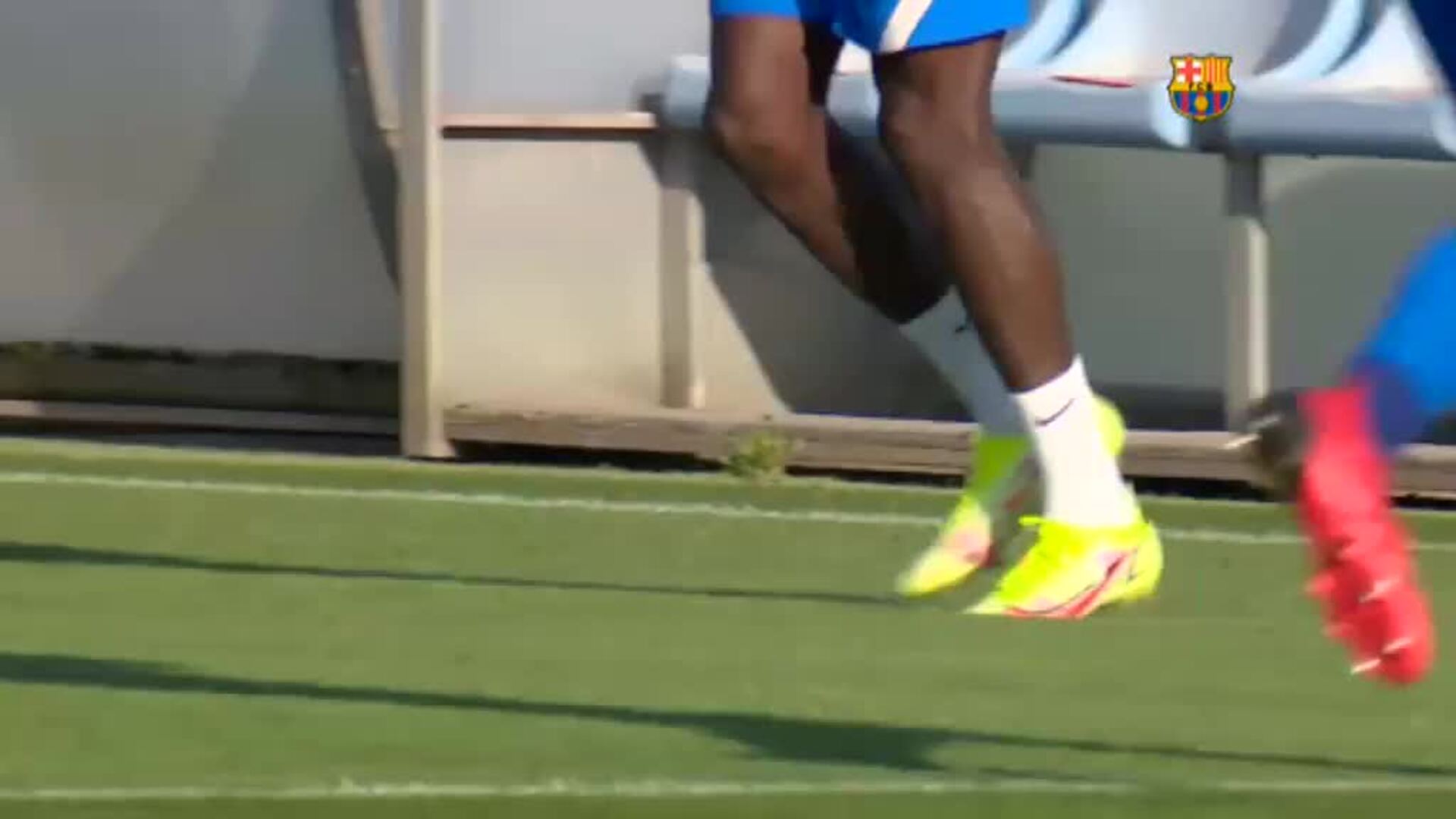 Dembélé y Agüero hacen parte del trabajo con el grupo