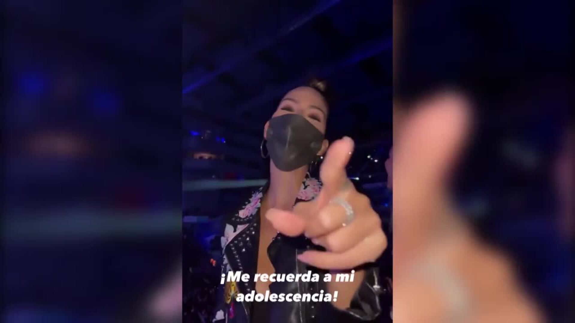 Tamara Gorro se lo pasa en grande en el concierto de Dani Martín