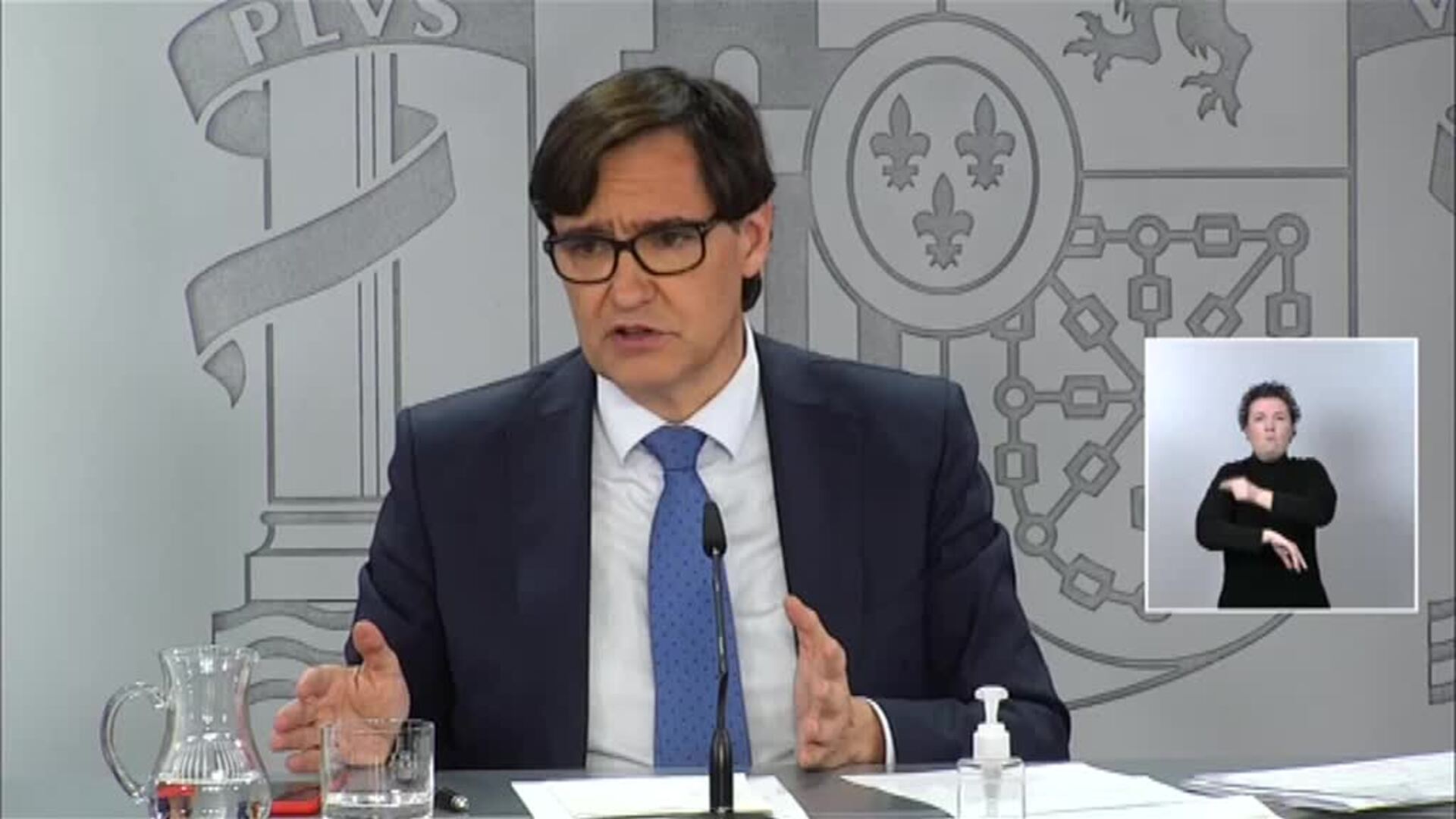 Salvador Illa anuncia que ya han sido administradas 82.834 dosis de la vacuna de Pfizer en toda España