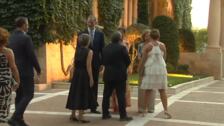 Los Reyes y Doña Sofía reciben por primera vez a la sociedad balear en el Palacio de Marivent