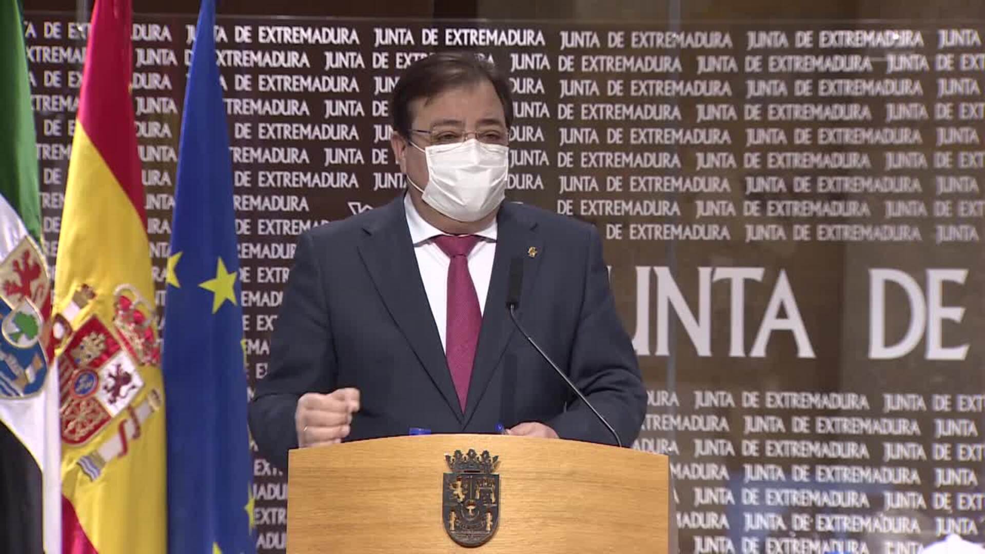La primera fase de vacunación concluirá en Extremadura el 17 de enero