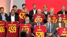 Homenaje a los jugadores internacionales de la Roja vinculados a Madrid