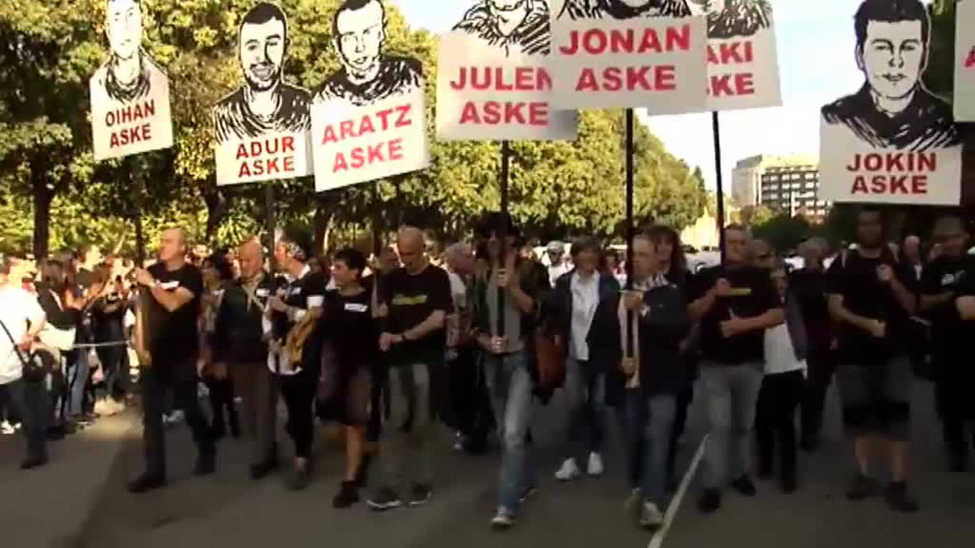 Multitudinaria manifestación en Pamplona para reclamar justicia en el caso Alsasua