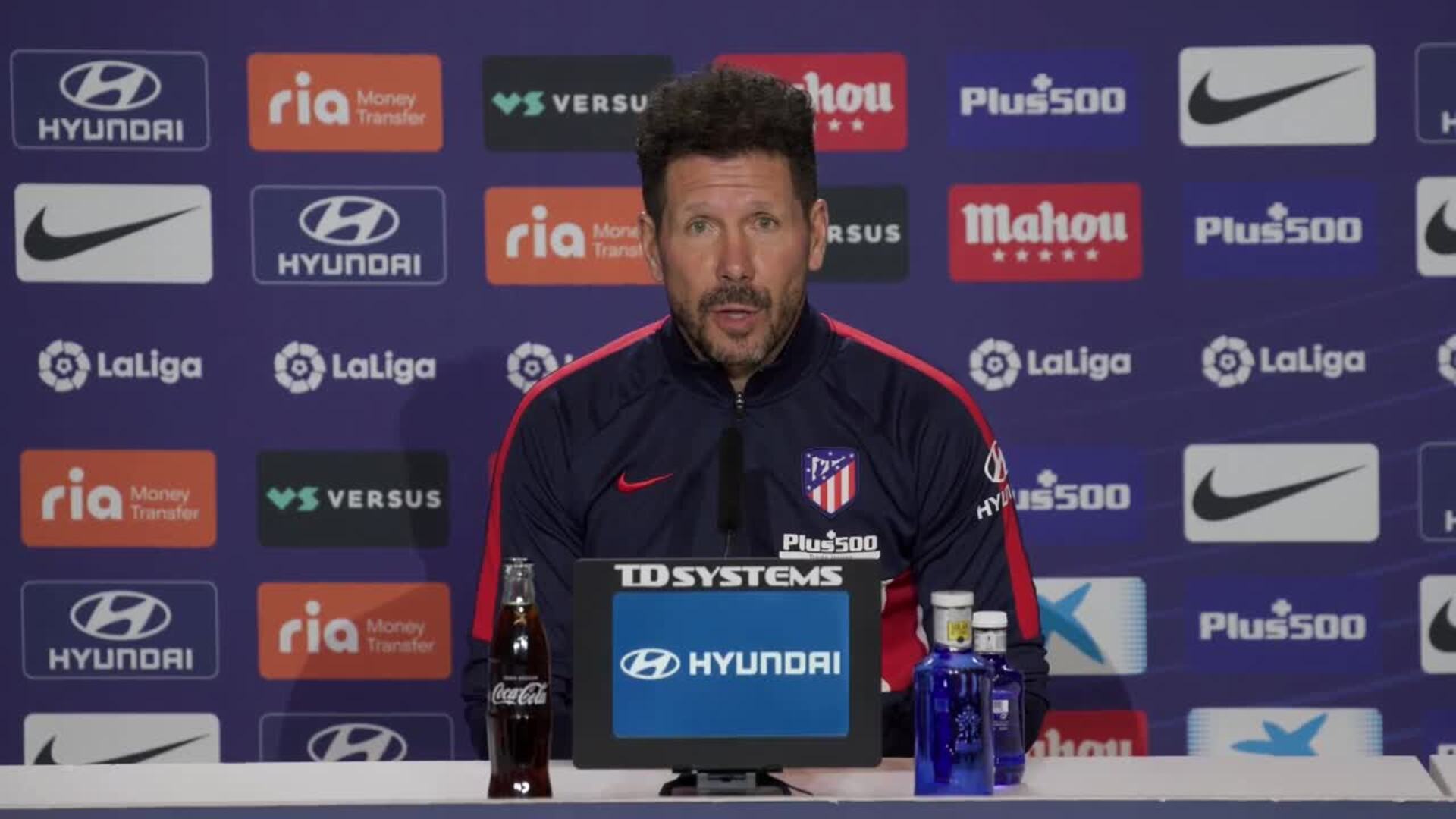 Simeone y el tuit del Atlético: &quot;Yo soy parte del club&quot;