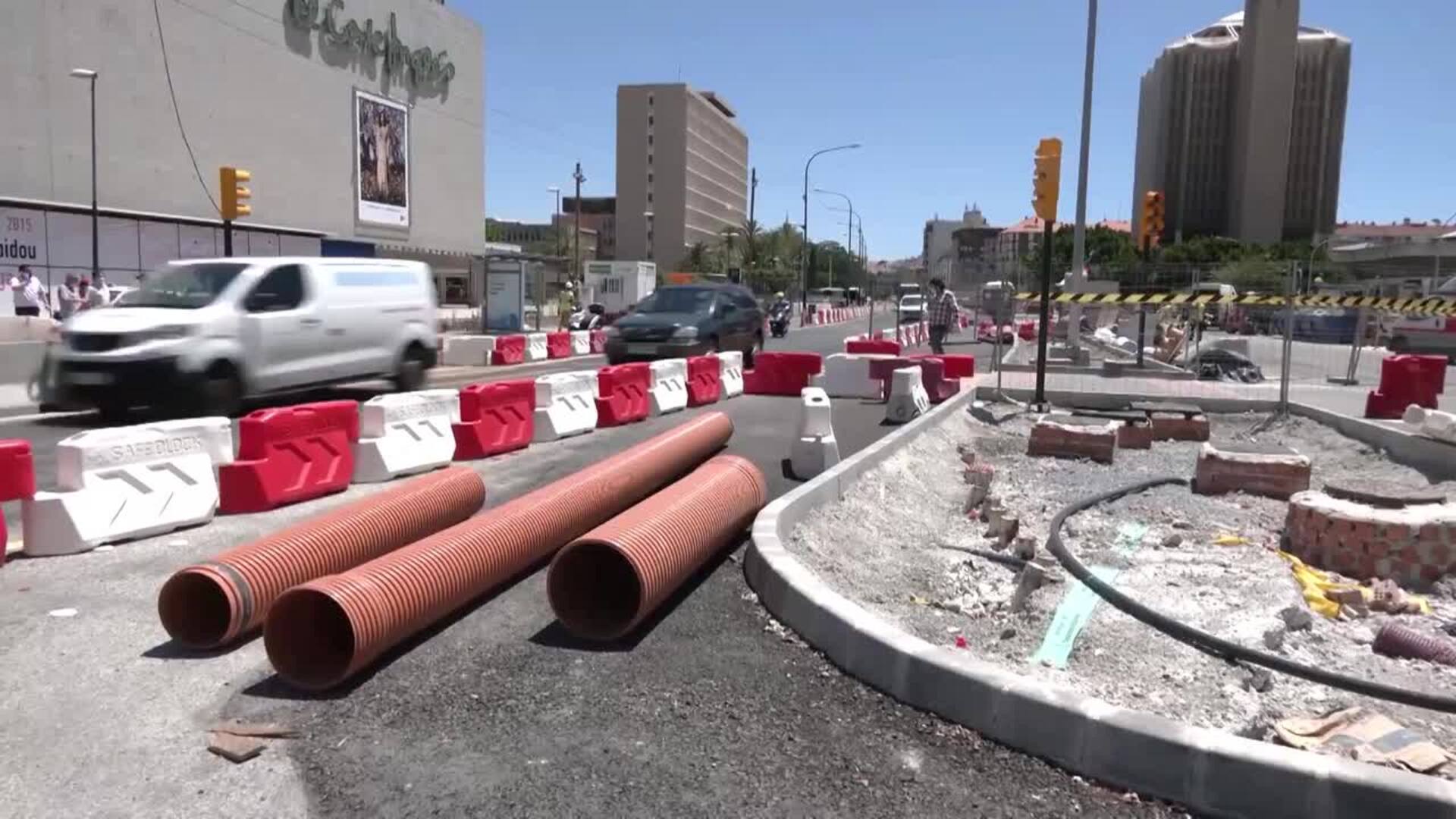 La Avenida de Andalucía, libre de las obras del metro en julio