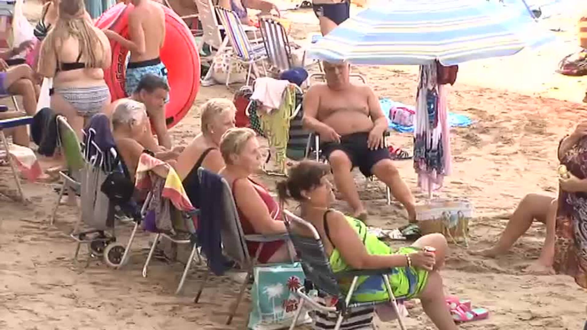 Altas temperaturas y playas a rebosar