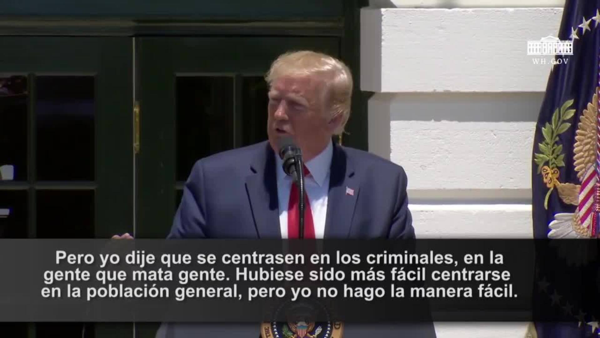 Trump dice que las deportaciones son un &quot;éxito&quot;