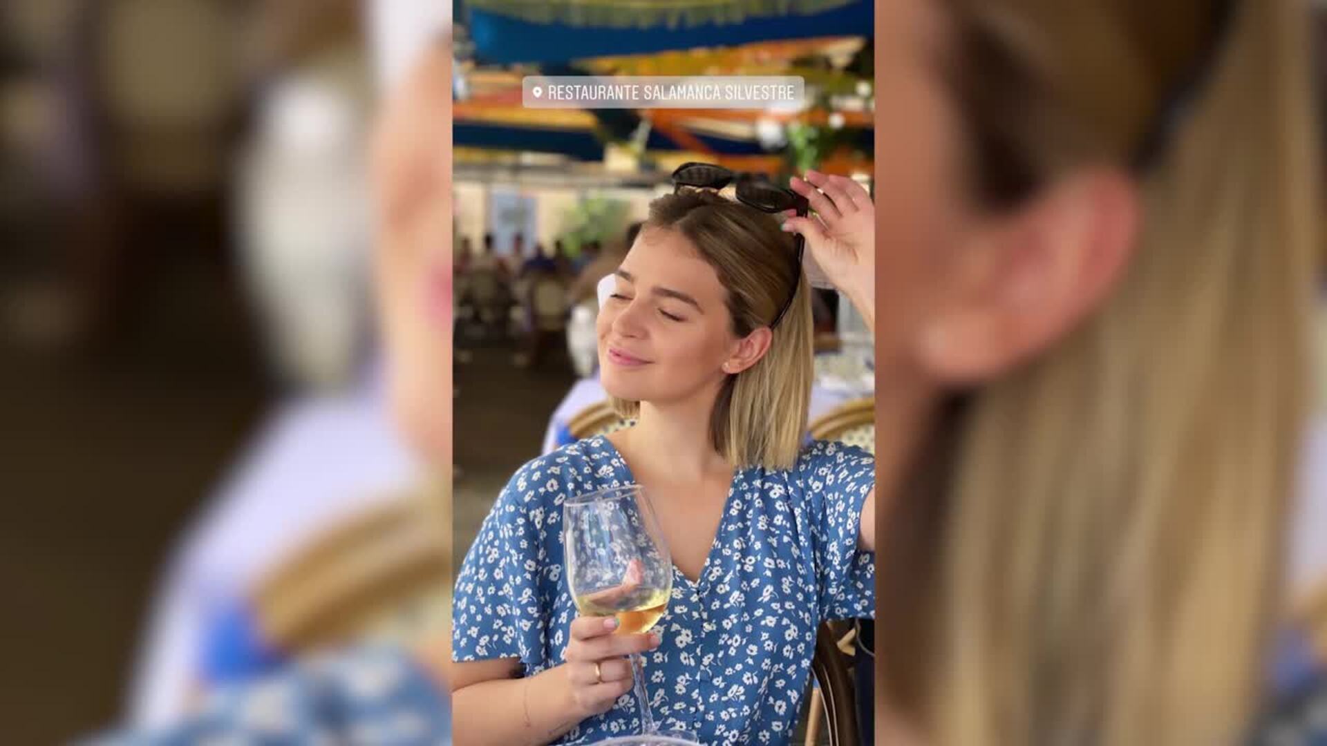 Laura Escanes disfruta del buen tiempo acompañada de Risto y Roma