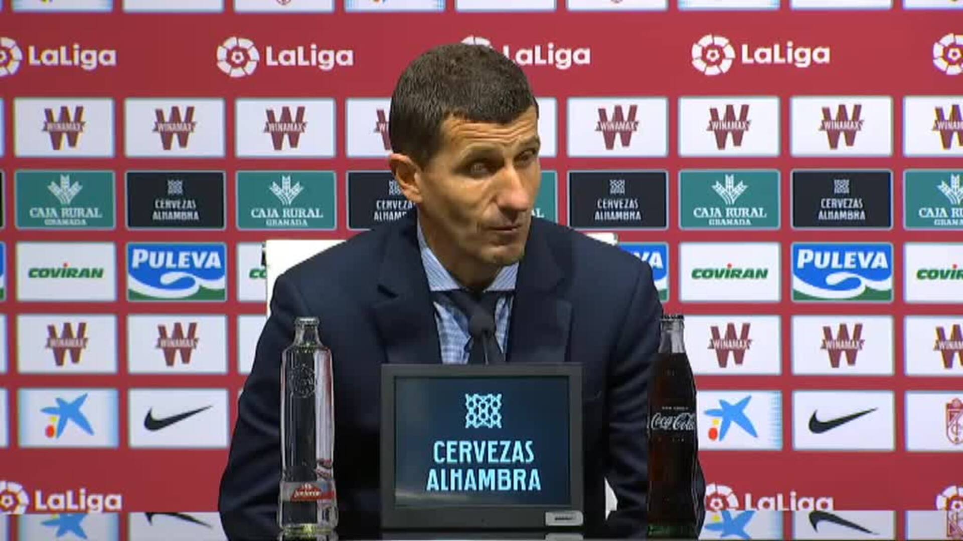 Javi Gracia: &quot;Me he sentido perjudicado a lo largo del partido&quot;