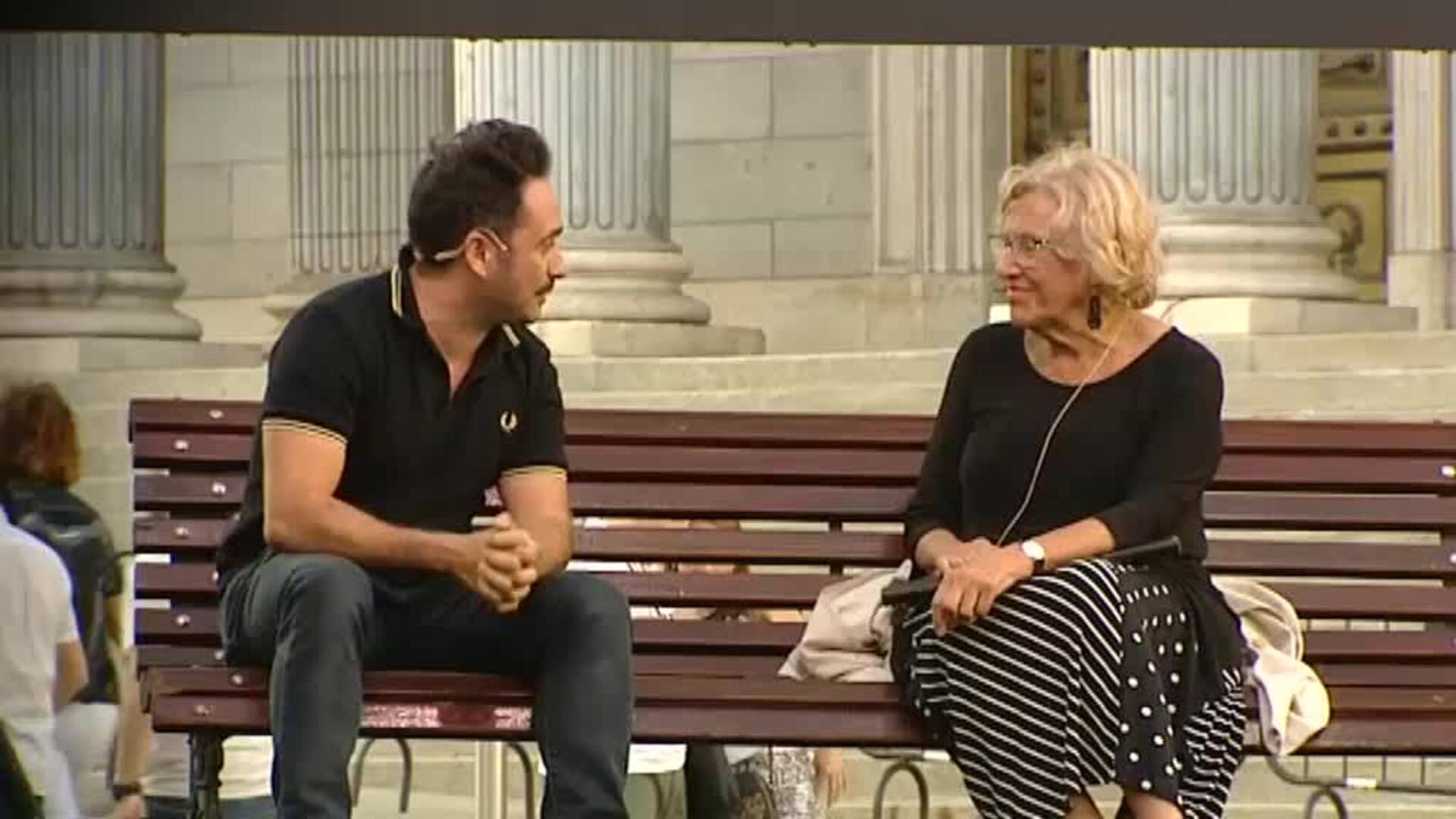 Manuela Carmena y Juan Antonio Bayona presentan la nueva campaña de &#039;España Global&#039;