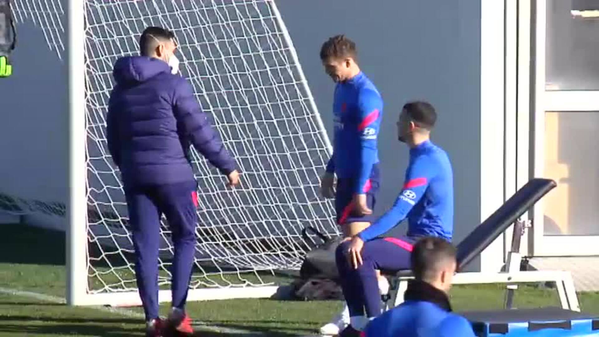 Último entrenamiento del año del Atlético de Madrid