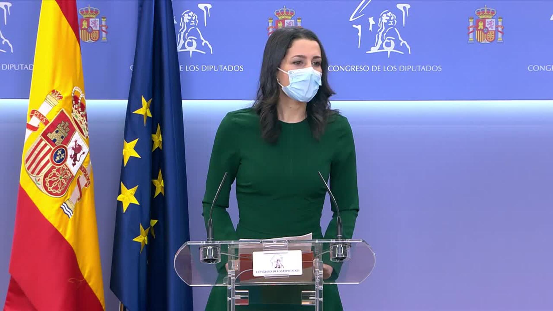 Arrimadas confirma que Cs votará en contra de los Presupuestos