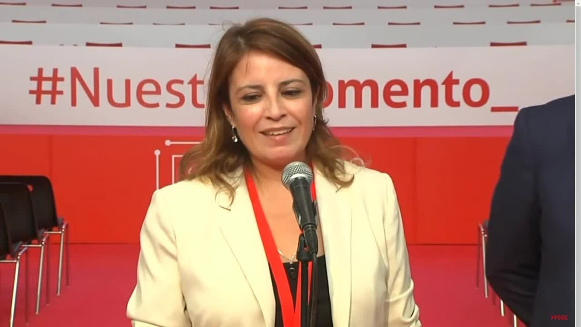 Adriana Lastra: &quot;La coalición está más fuerte que nunca&quot;