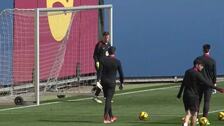 El Barça prepara el enfrentamiento liguero ante el Atlético de Madrid