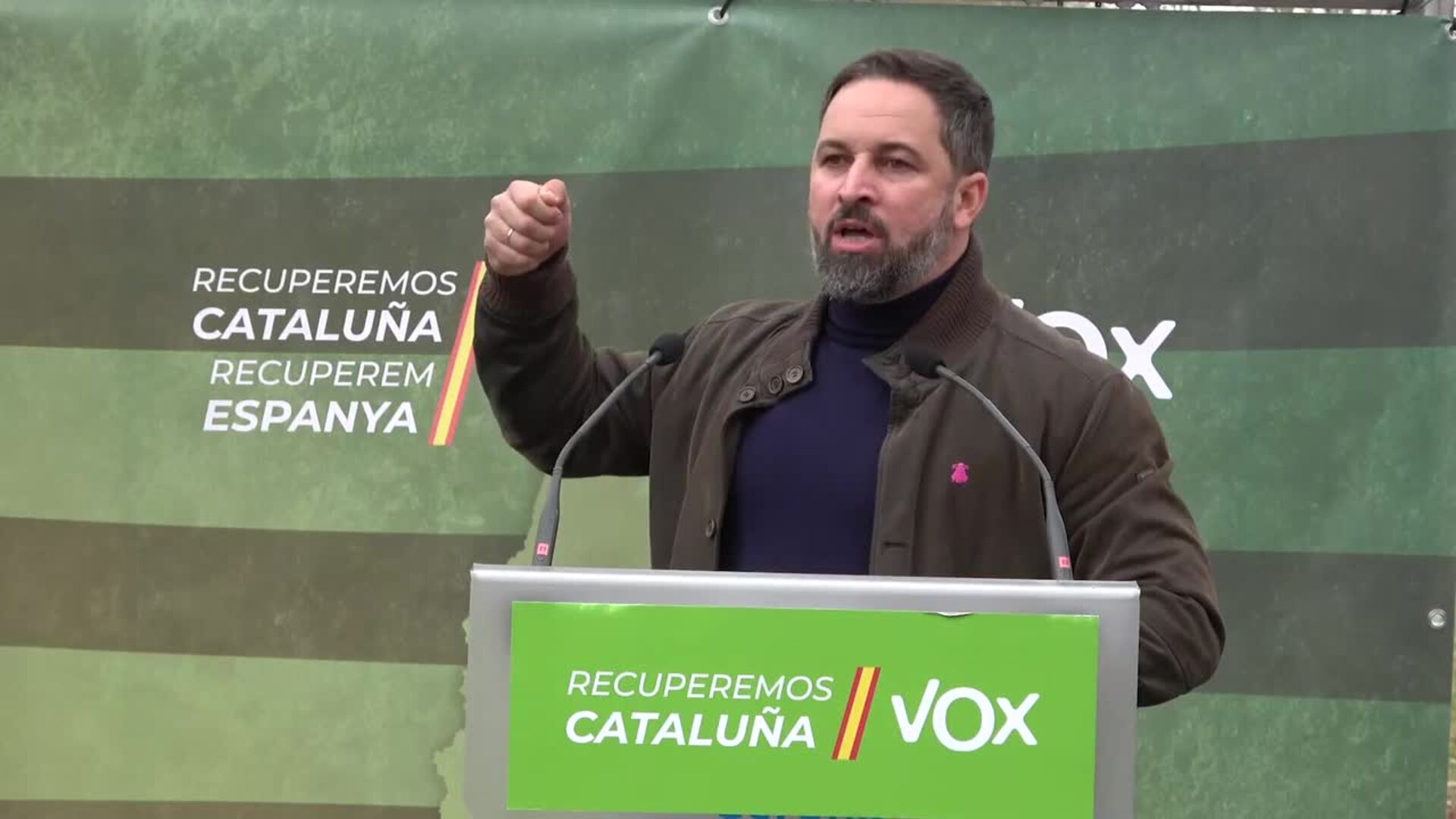 Abascal acusa a la Generalitat de &quot;incitar a la violencia contra votantes de Vox&quot;