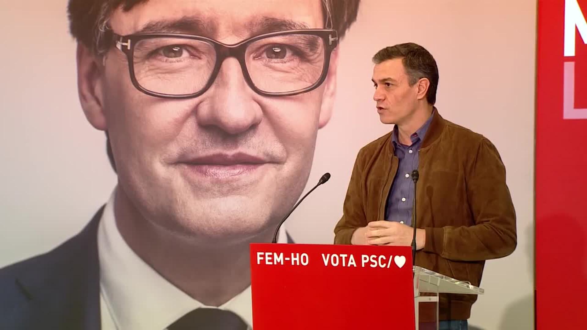 Sánchez responsabiliza al independentismo de que los comicios sean el 14F