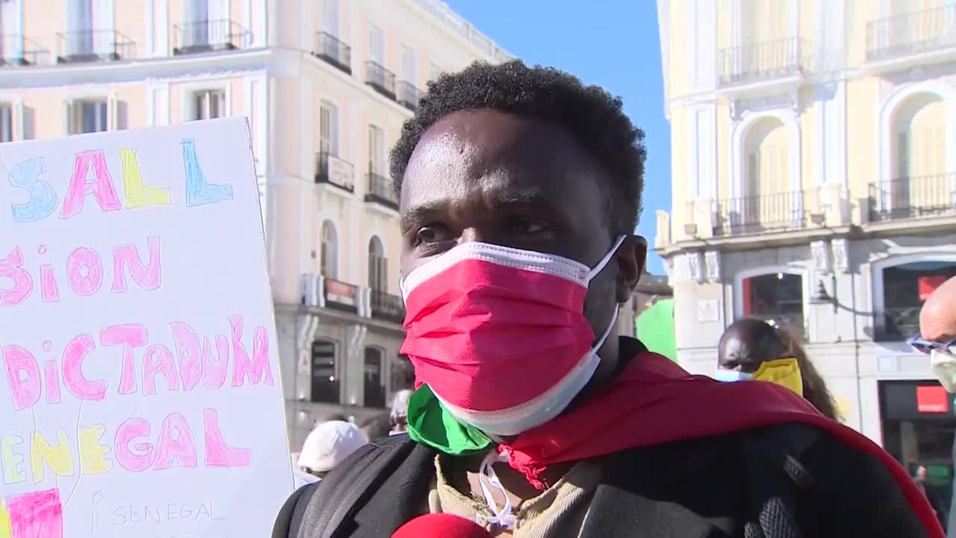Concentración en Sol para visibilizar la &quot;deriva antidemocrática&quot; en Senegal