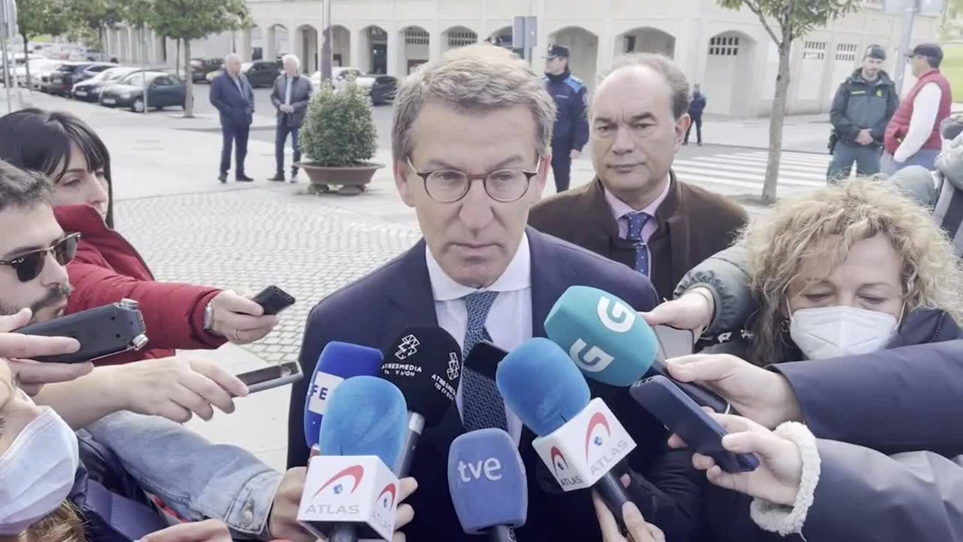 Feijóo afirma estar esperando explicaciones del &#039;Caso Pegasus&#039; por parte del Gobierno