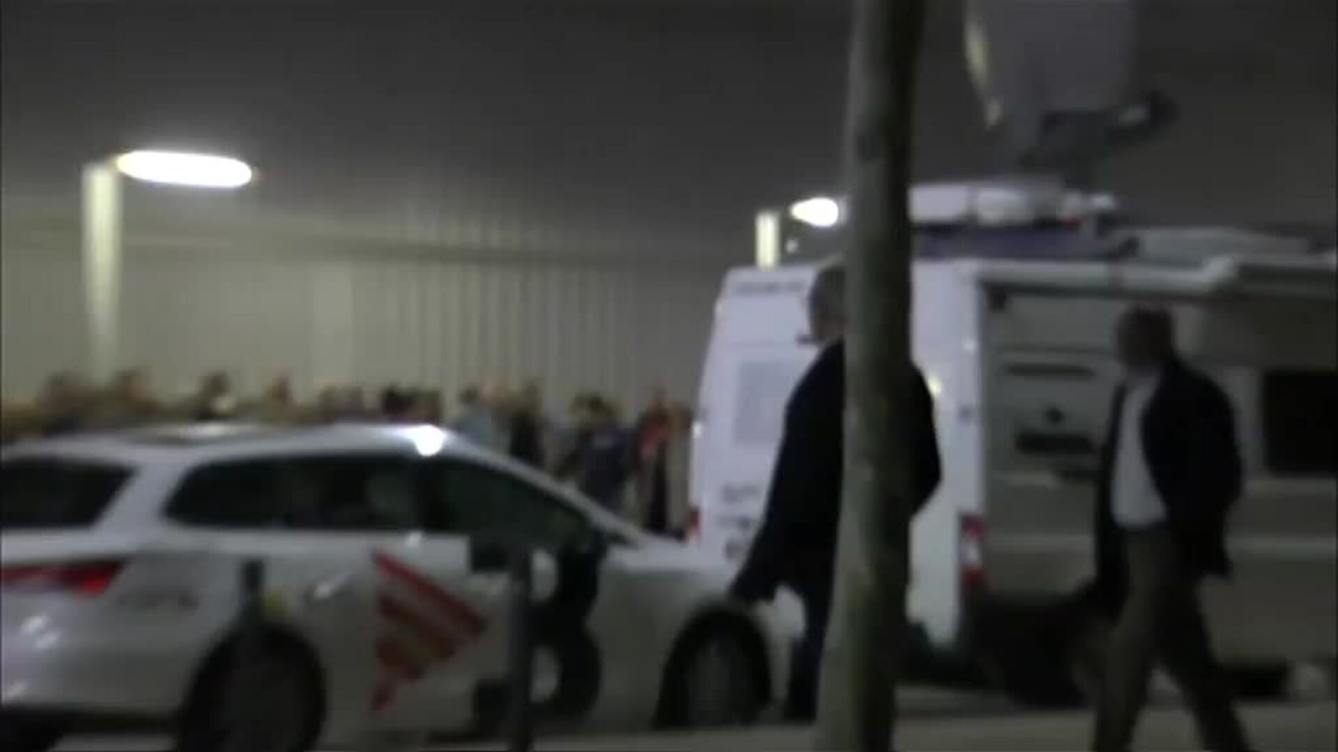 Acto de protesta de los CDR en el mitin de precampaña de Sánchez en Viladecans (Barcelona)