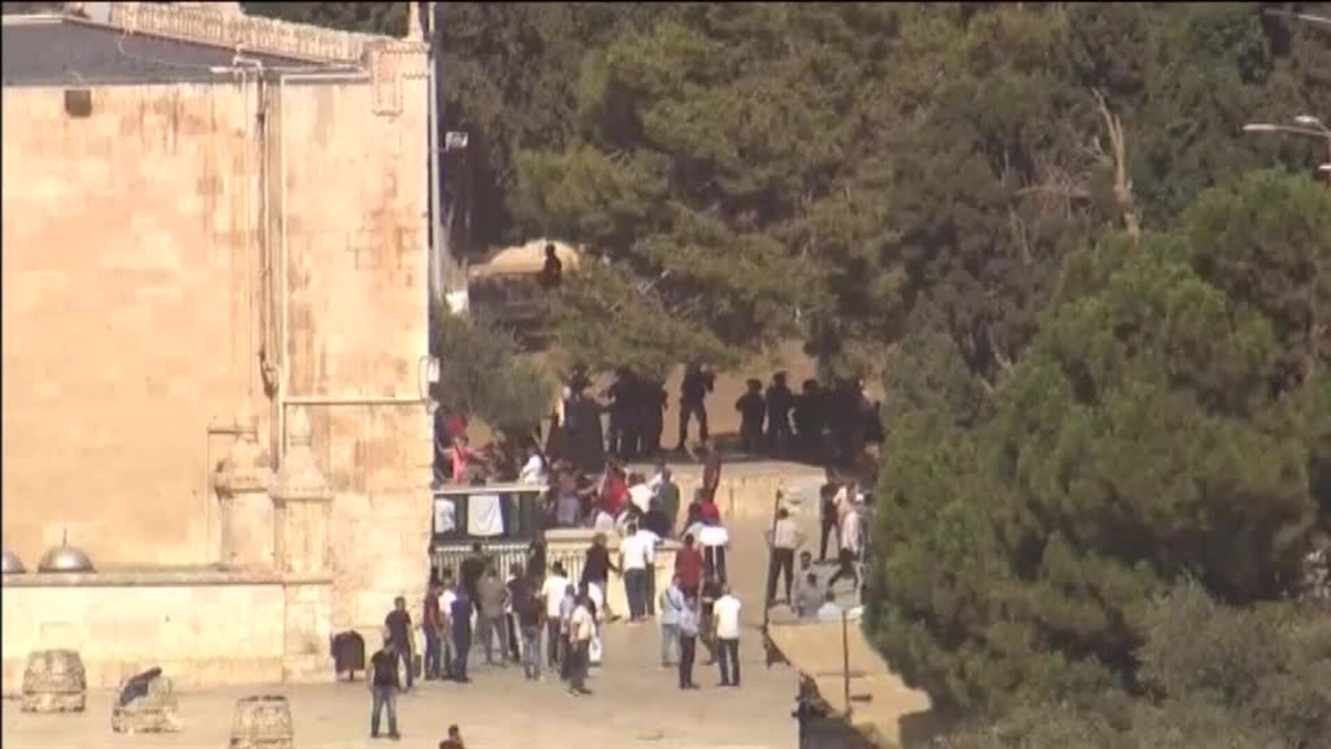 Disturbios frente a la mezquita al-Aqsa de Jerusalén en la celebración del Eid al-Adha