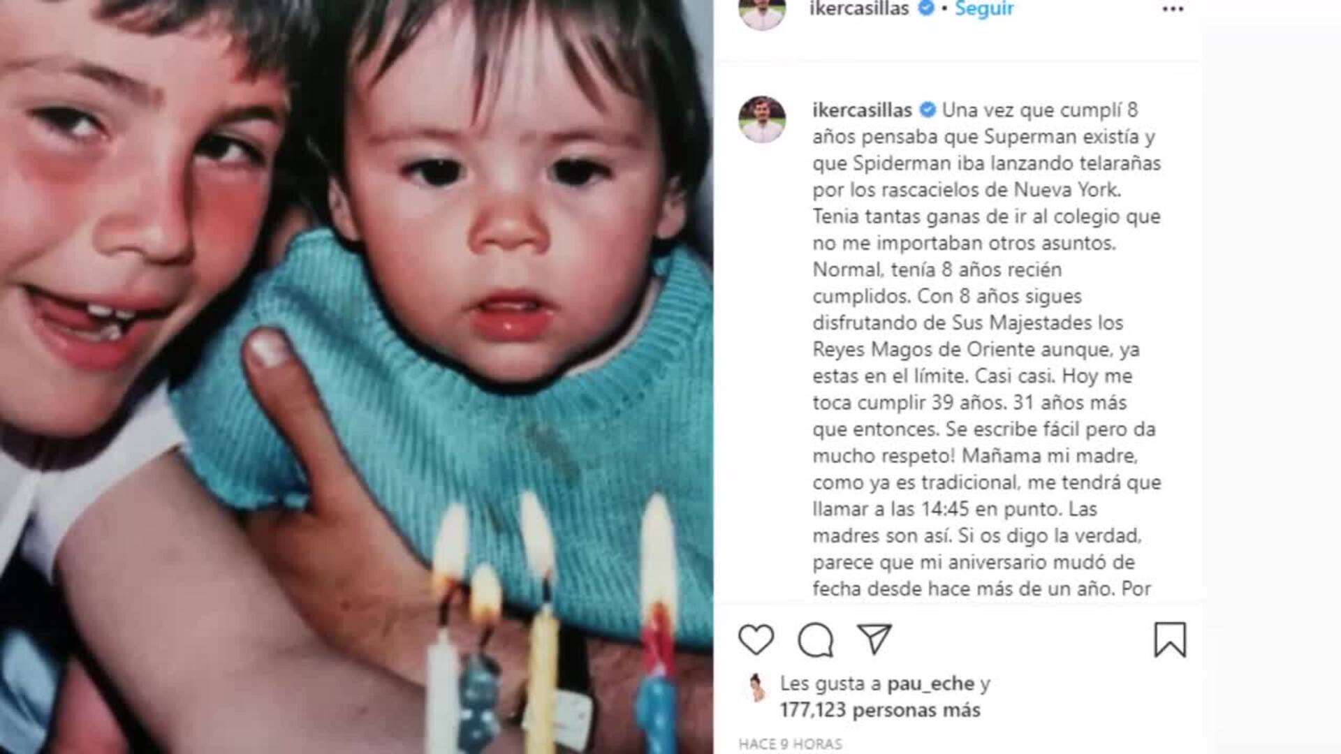 Iker Casillas celebra su 39 cumpleaños ¡Felicidades!