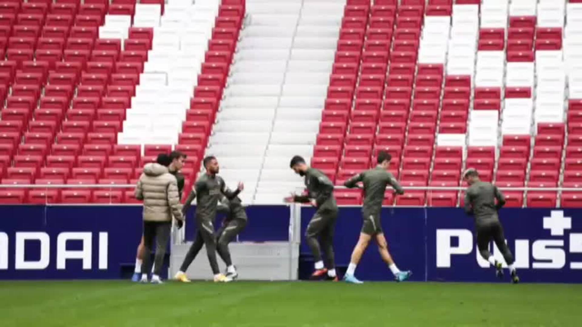 El Atleti entrena con la mente puesta en el Cádiz