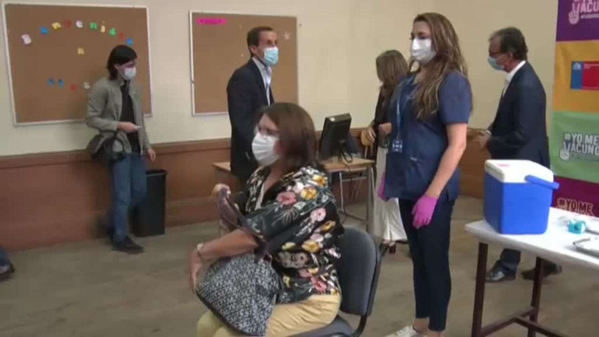 Chile presume de su campaña de vacunación.