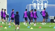 El Barça prepara el partido de Balaídos