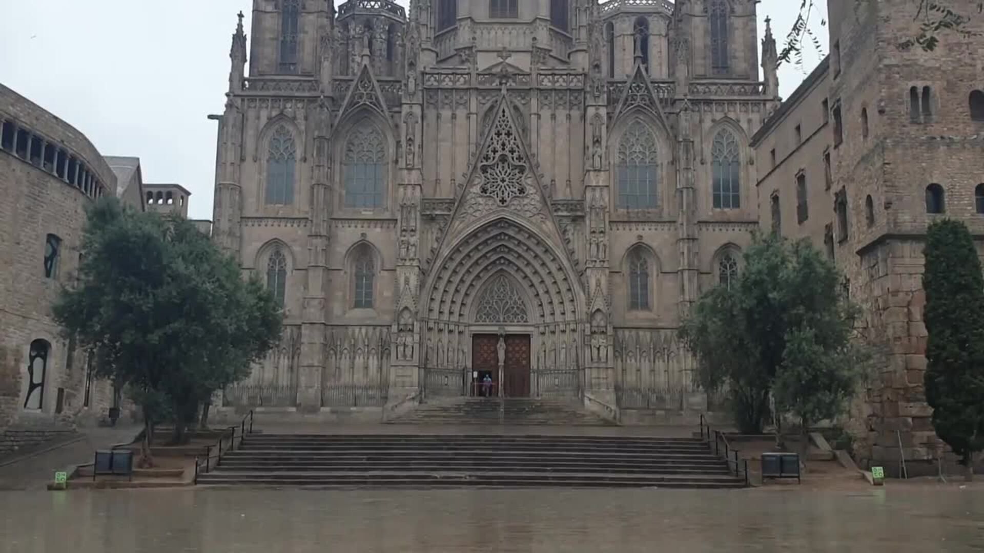 La Catedral de Barcelona recuerda a las víctimas del coronavirus