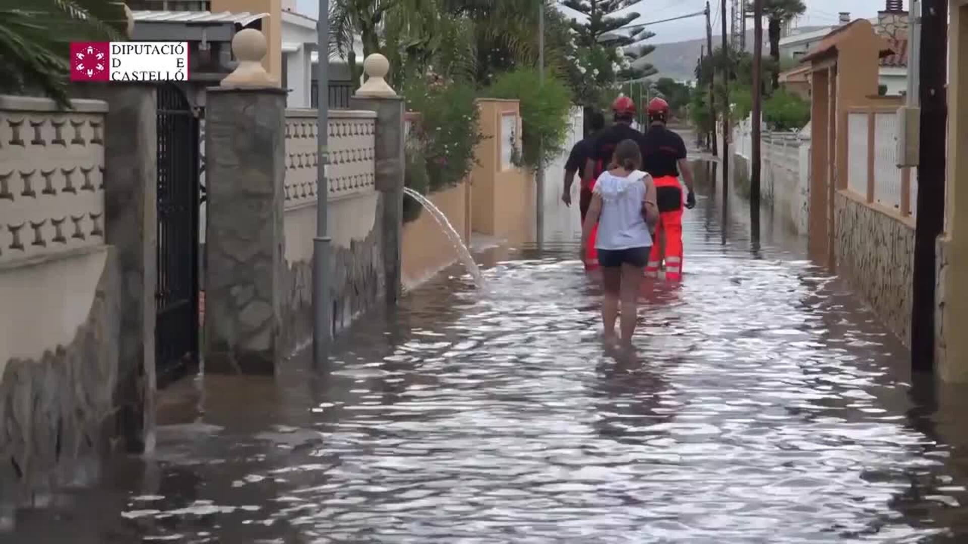 El Consorcio de Bomberos interviene por las lluvias en Castellón